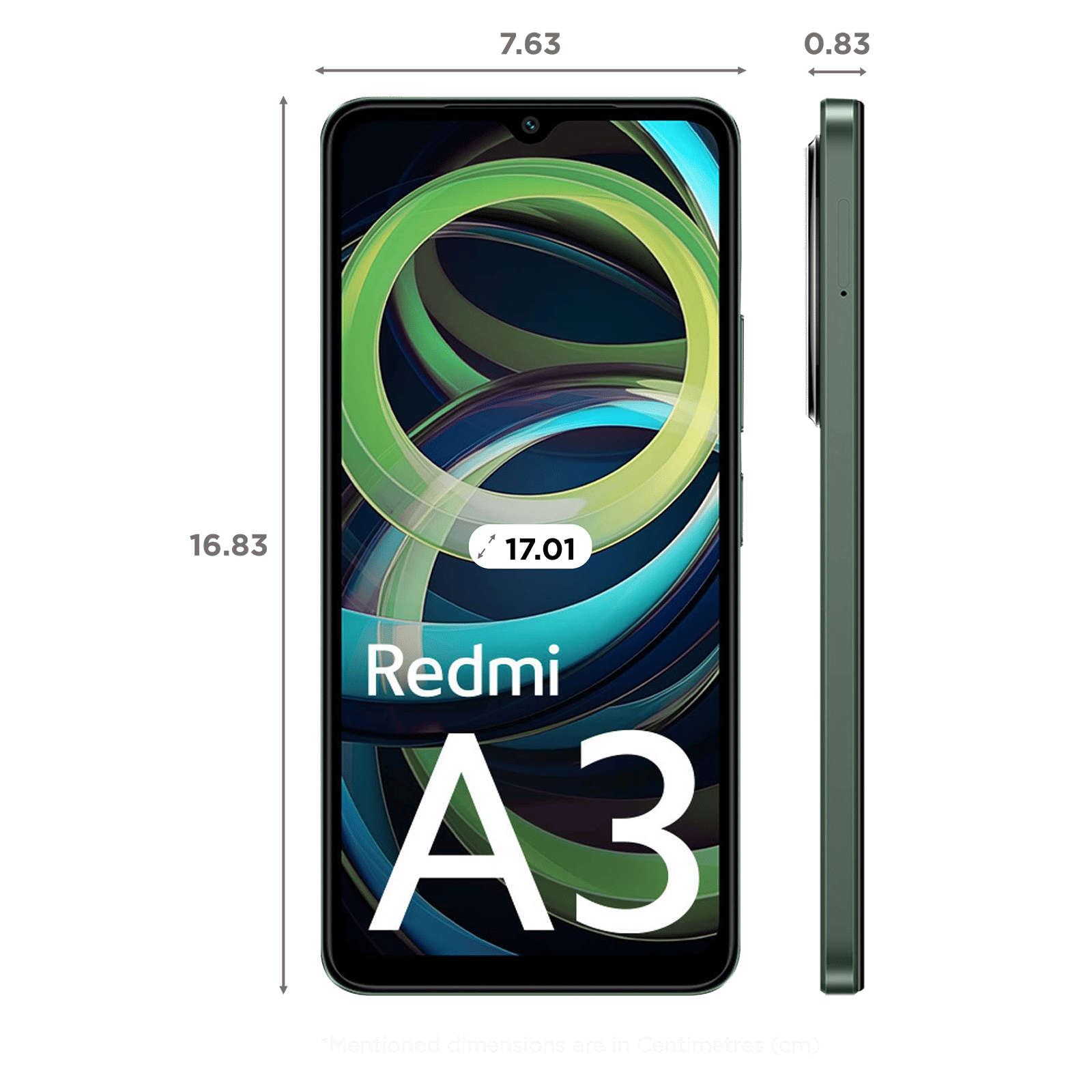 Buy Redmi A3 (4GB RAM, 128GB, Olive Green) online at best prices